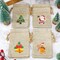 Christmas Gift Bags - 10ct Burlap Treat Bags - Drawstring Bags